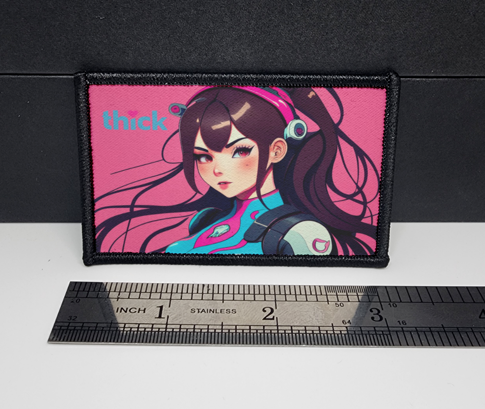 Thick❤ Sexy Anime Girl Morale Patch Custom Tactical (D.va inspired)