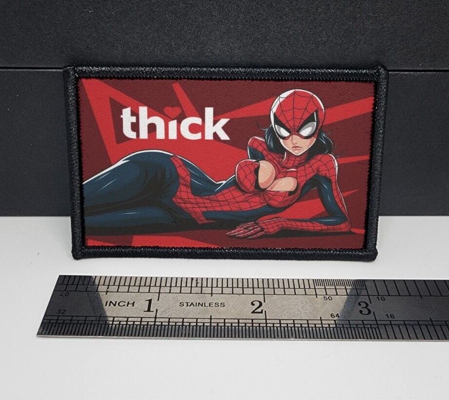 Thick❤ Sexy Anime Girl Morale Patch Custom Tactical (Spider man inspired)
