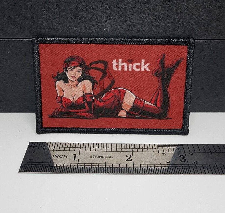 Thick❤ Sexy Anime Girl Morale Patch Custom Tactical (Elektra inspired)