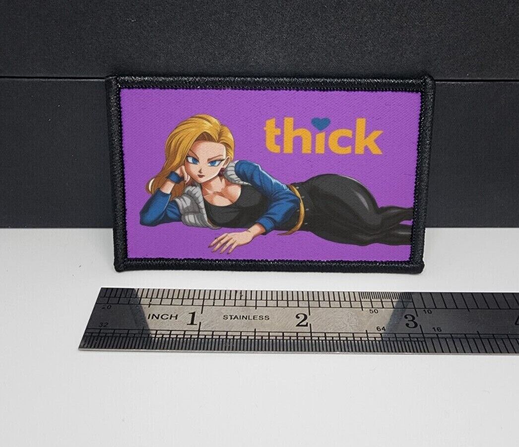 Thick❤ Sexy Anime Girl Morale Patch Custom Tactical (Android 18 inspired)