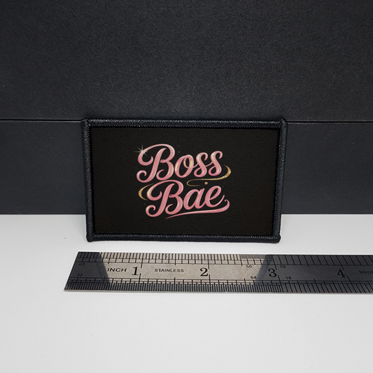 Boss Bae Meme Funny Morale Patch Boss Babe Tactical 2x3 inch