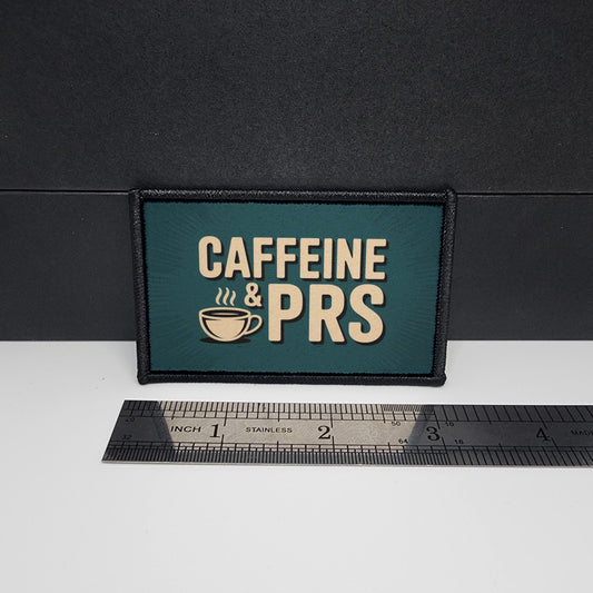 Caffeine & PR's Gym/Crossfit Morale Patch Tactical 2x3 inch