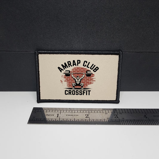 AMRAP Club Crossfit Fitness Morale Patch Tactical 2x3 inch