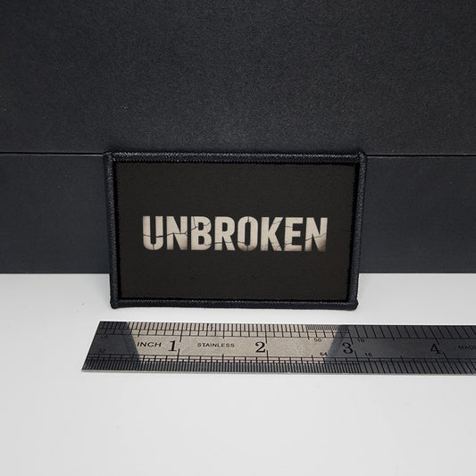 Unbroken Fitness Gym Crossfit Morale Patch Tactical 2x3 inch