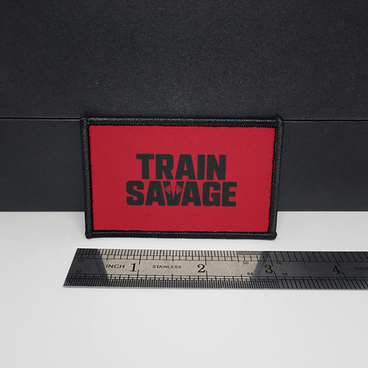 Train Savage Fitness Gym Crossfit Morale Patch Tactical 2x3 inch