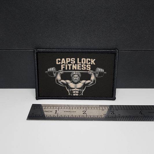 Greek God Press Gym Crossfit Morale Patch Tactical 2x3 inch