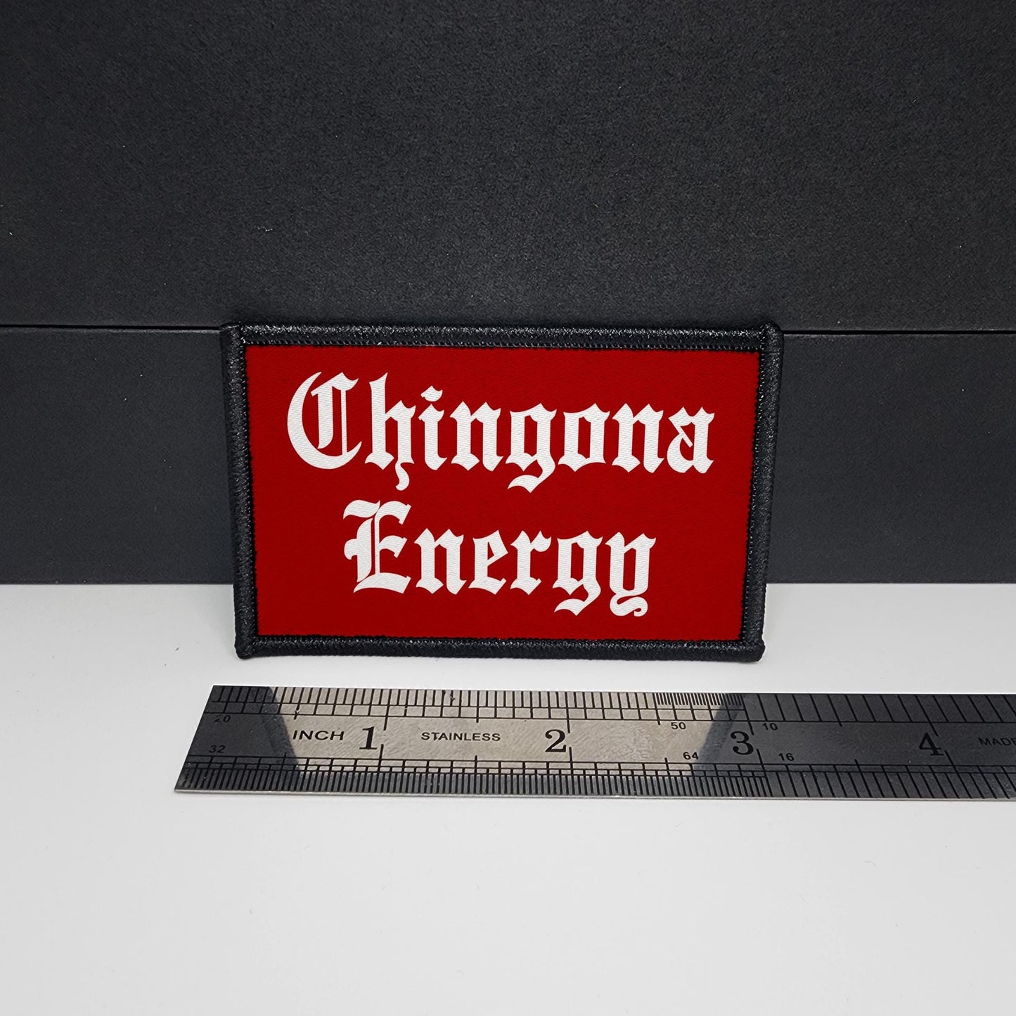 CAPS LOCK ORIGINAL – Chingona Energy - morale patch – Mexican - Mexicana - Mexico - Flag - MX - 2x3 inch – hook and loop - iron-on – interchangeable patch hat