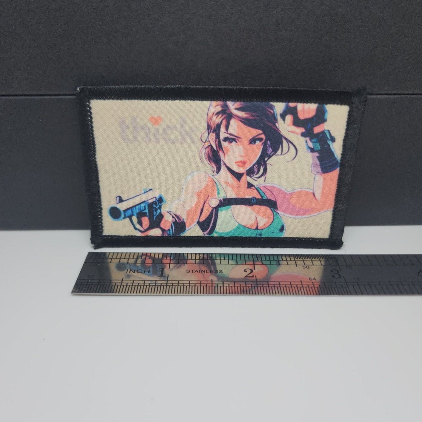 Thick❤ Sexy Anime Girl Morale Patch Custom Tactical (Lara inspired)