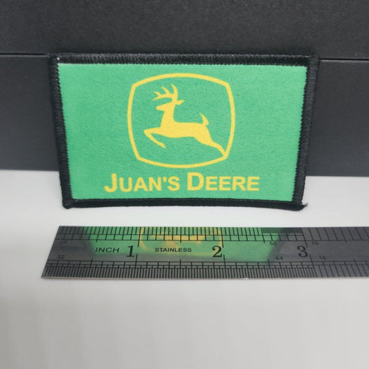JUAN'S DEERE Morale Patch Tactical Funny meme 2x3 patch