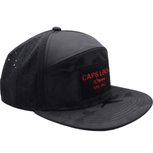 Midnight Camo - Drip-X Tactical Flat Bill Hat | Water-Repellent Hat