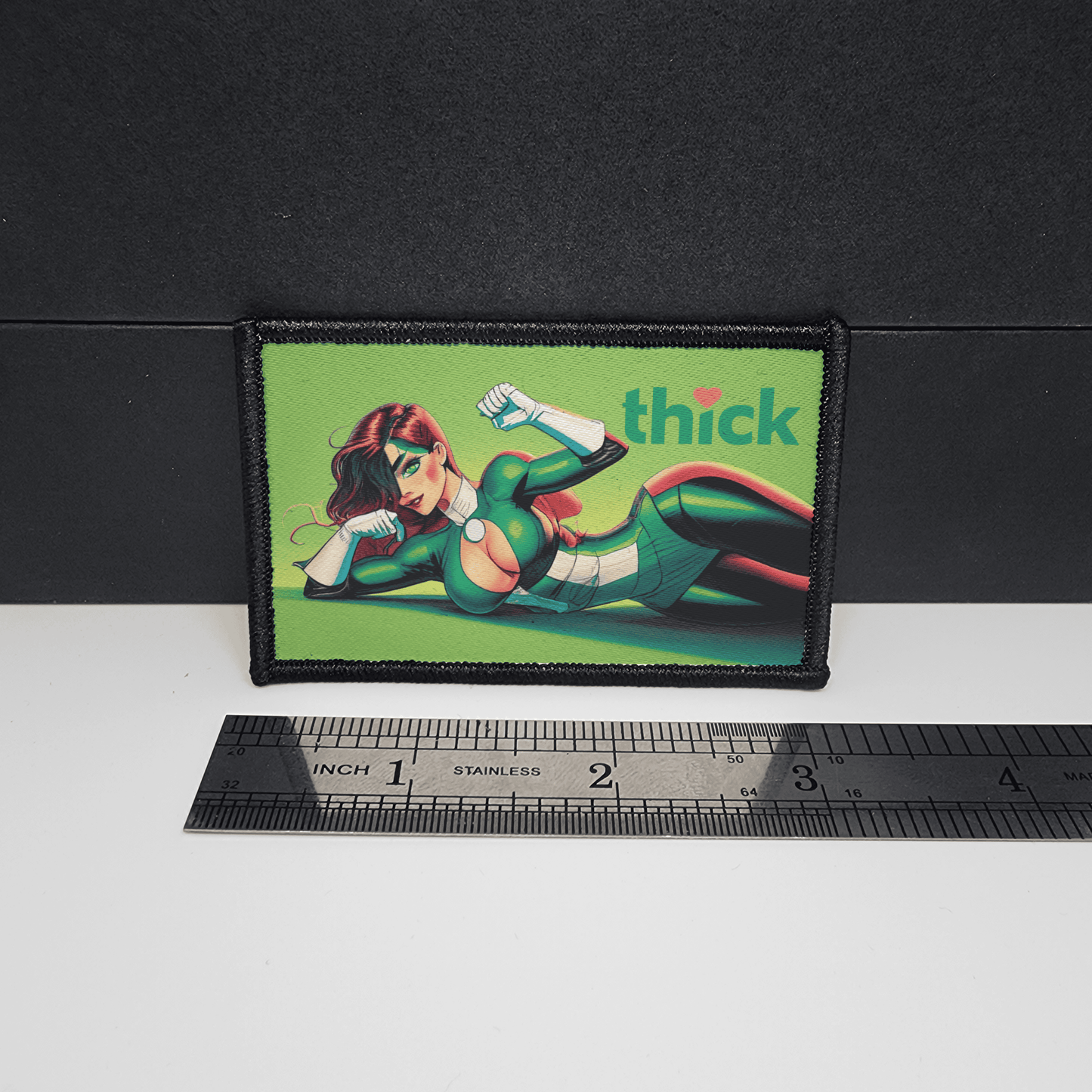Thick❤ Sexy Anime Girl Morale Patch Custom Tactical (Green Lamp inspired)