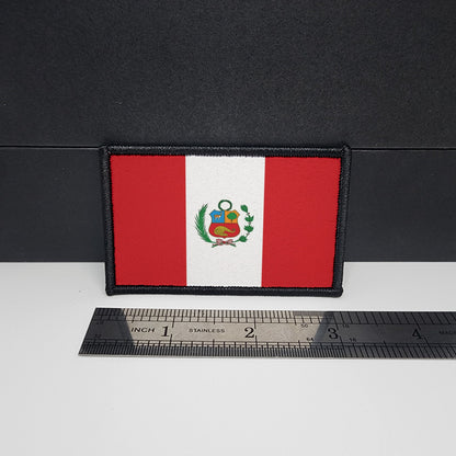 Peruvian Flag Morale Patch Custom Tactical patch 2x3 inch Peru Patch