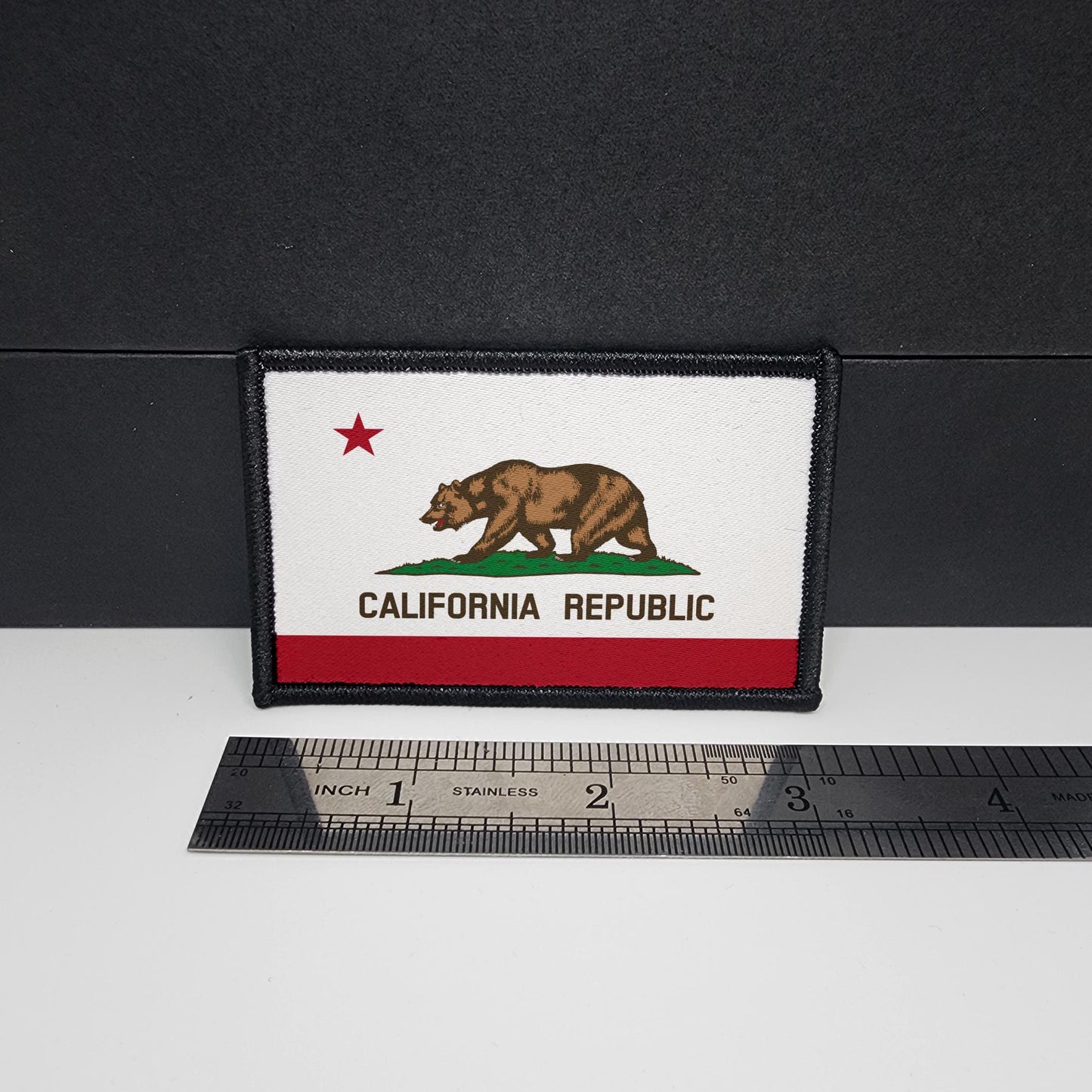 California Flag Morale Patch Custom Tactical patch 2x3 inch Cali Flag Patch