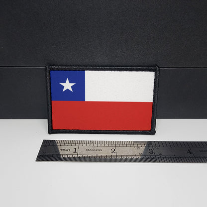 Chilean Flag Morale Patch Custom Tactical patch 2x3 inch Chile Patch