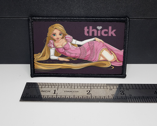 Thick❤ Anime Girl Morale Patch Custom Tactical (Rapunzel inspired)