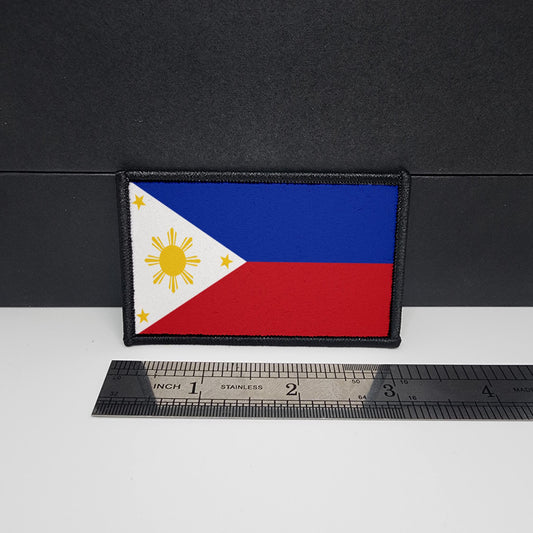 Philippines Flag Morale Patch Custom Tactical patch 2x3 inch Filipino Patch