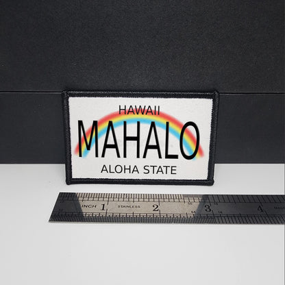 Hawaii License Plate Morale Patch Tactical 2x3 Hawaiian patch (customizable)