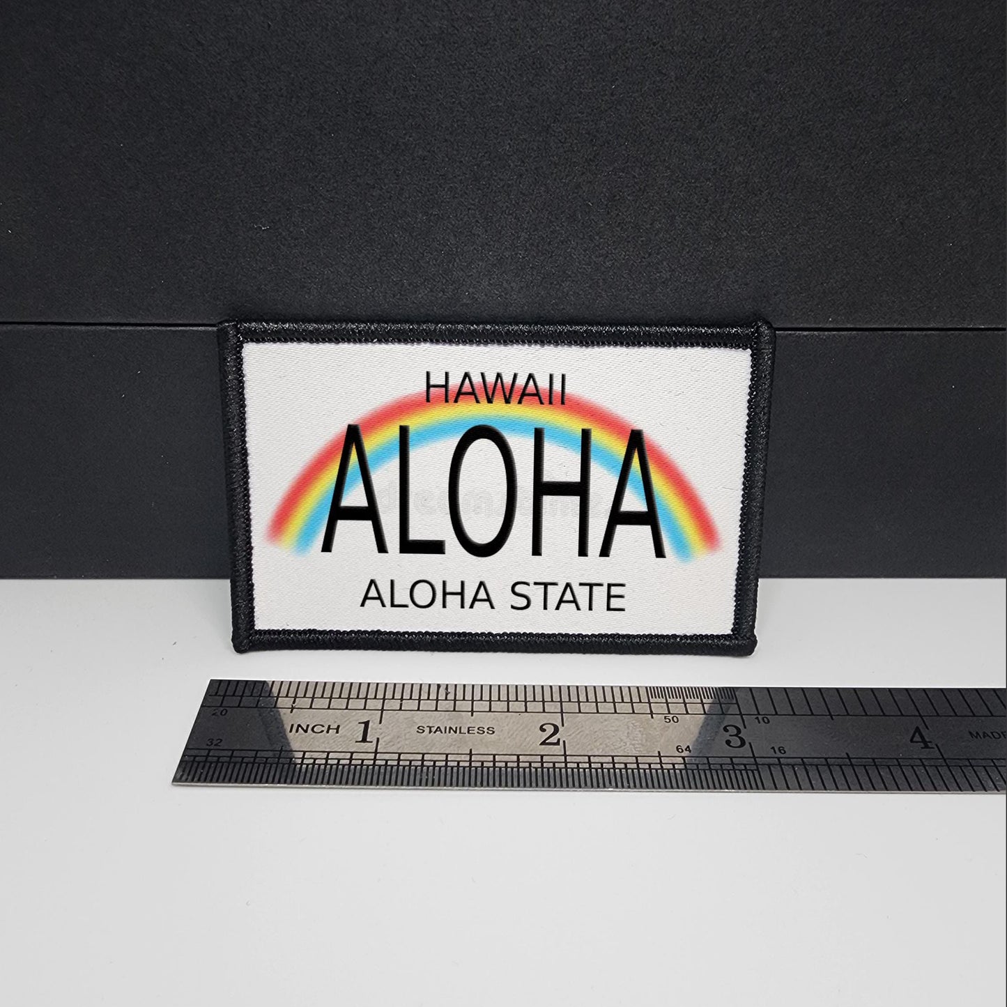 Hawaii License Plate Morale Patch Tactical 2x3 Hawaiian patch (customizable)