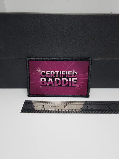 Certified Baddie Meme Funny Morale Patch Tactical 2x3 inch