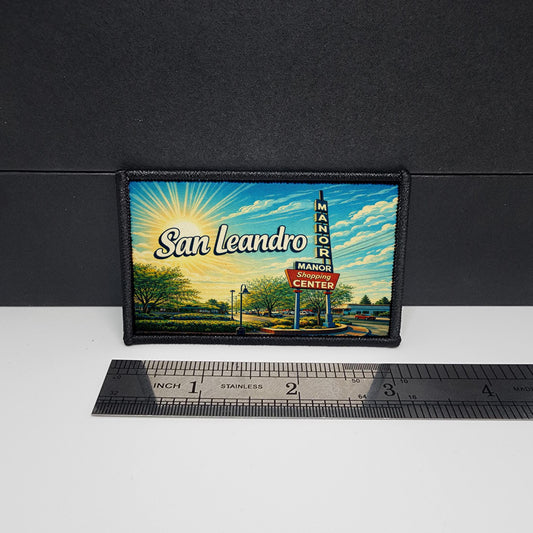 San Leandro Manor Sign City Morale Patch Tactical 2x3 patch