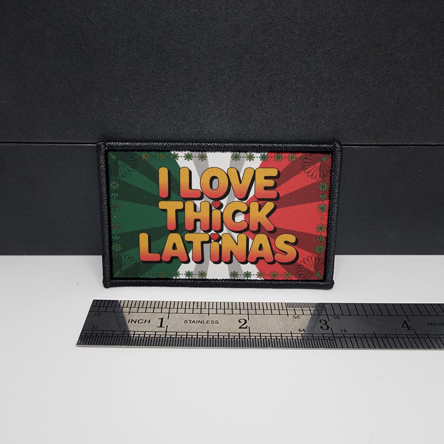 I Love Thick Latinas Patch Meme Funny Morale Patch Tactical 2x3 inch
