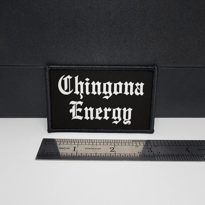 CAPS LOCK ORIGINAL – Chingona Energy - morale patch – Mexican - Mexicana - Mexico - Flag - MX - 2x3 inch – hook and loop - iron-on  – interchangeable patch hat