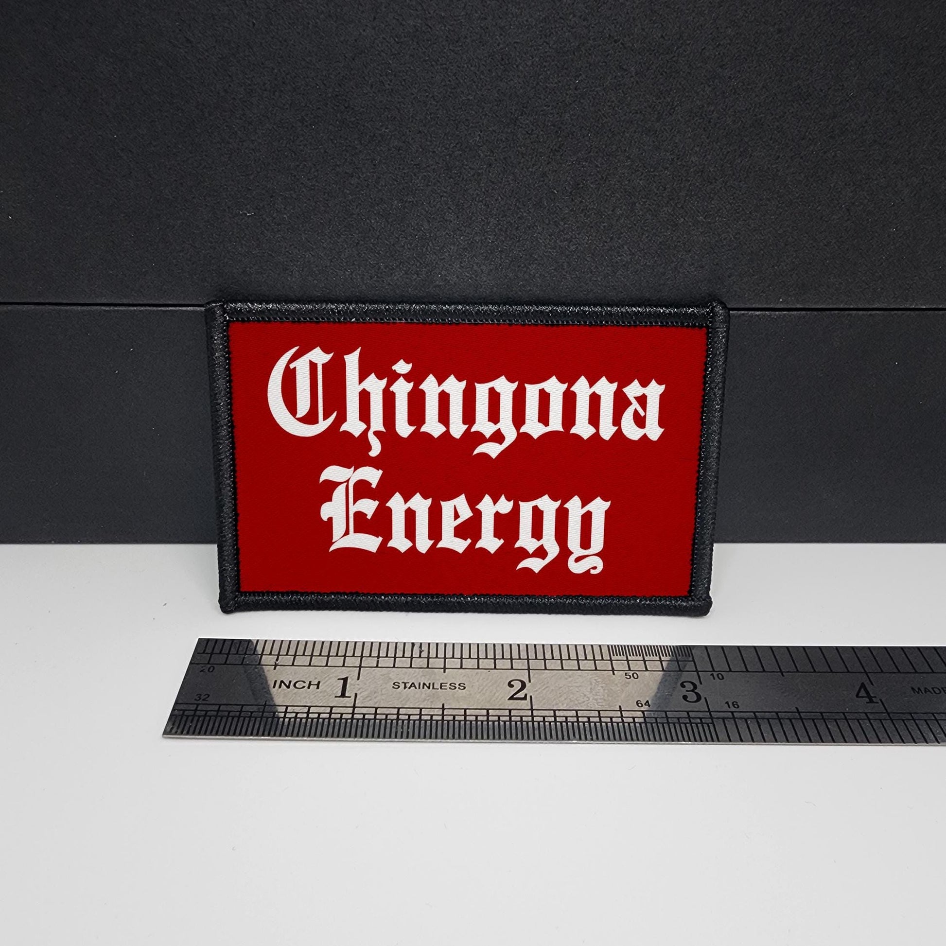 CAPS LOCK ORIGINAL – Chingona Energy - morale patch – Mexican - Mexicana - Mexico - Flag - MX - 2x3 inch – hook and loop - iron-on  – interchangeable patch hat