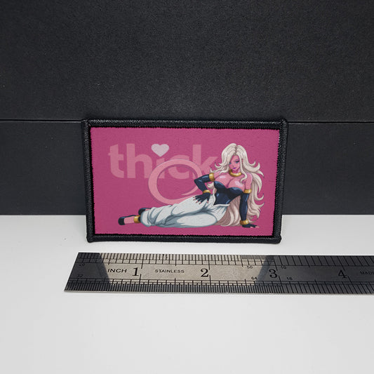 Thick❤ Sexy Anime Girl Morale Patch Custom Tactical (Pink Android inspired)