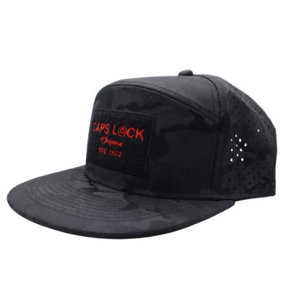 Midnight Camo - Drip-X Tactical Flat Bill Hat | Water-Repellent Hat