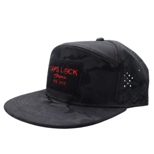 Midnight Camo - Drip-X Tactical Flat Bill Hat | Water-Repellent Hat