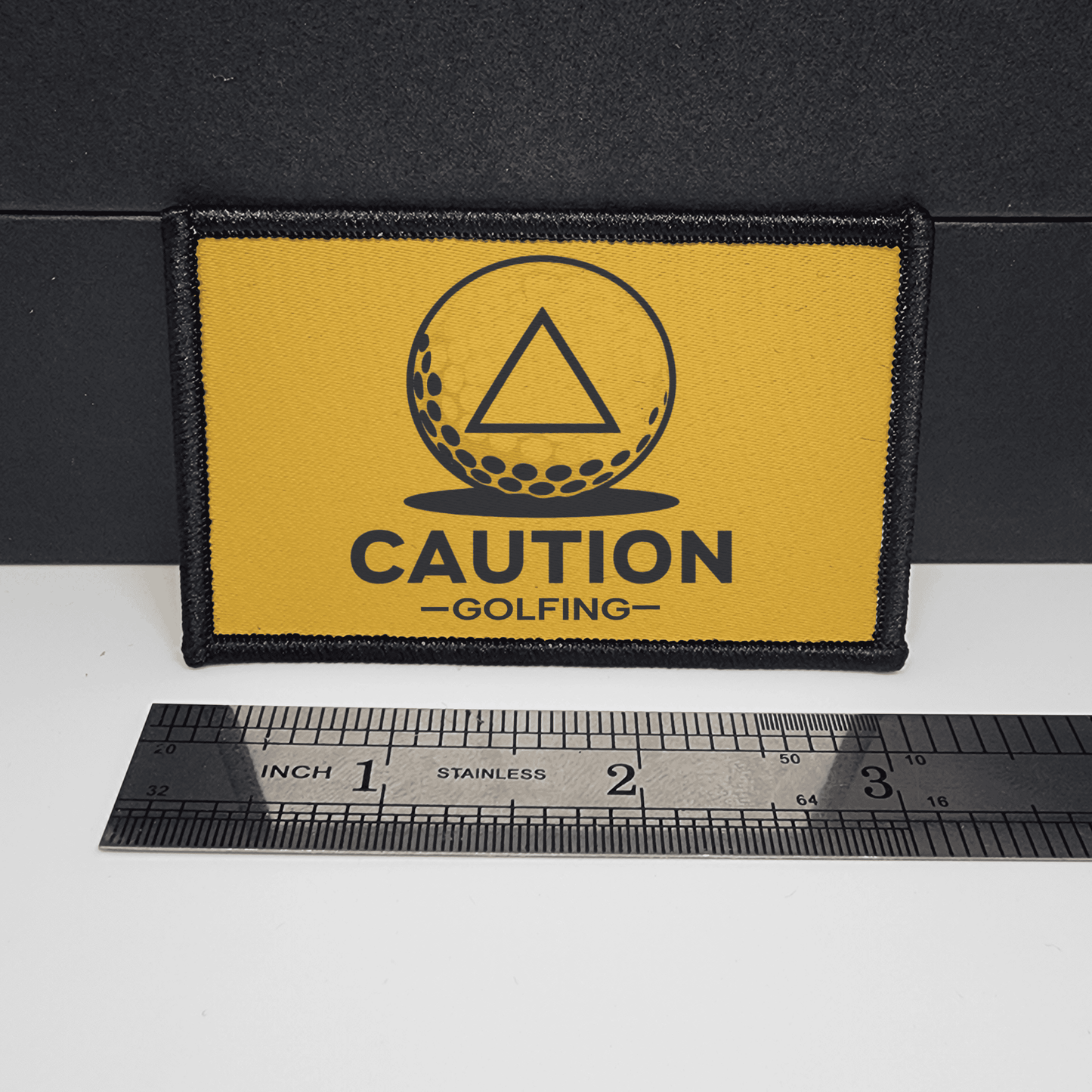 Funny Golf Meme Patch "Caution Golfing" Morale Patch Custom Tactical 2x3 inch