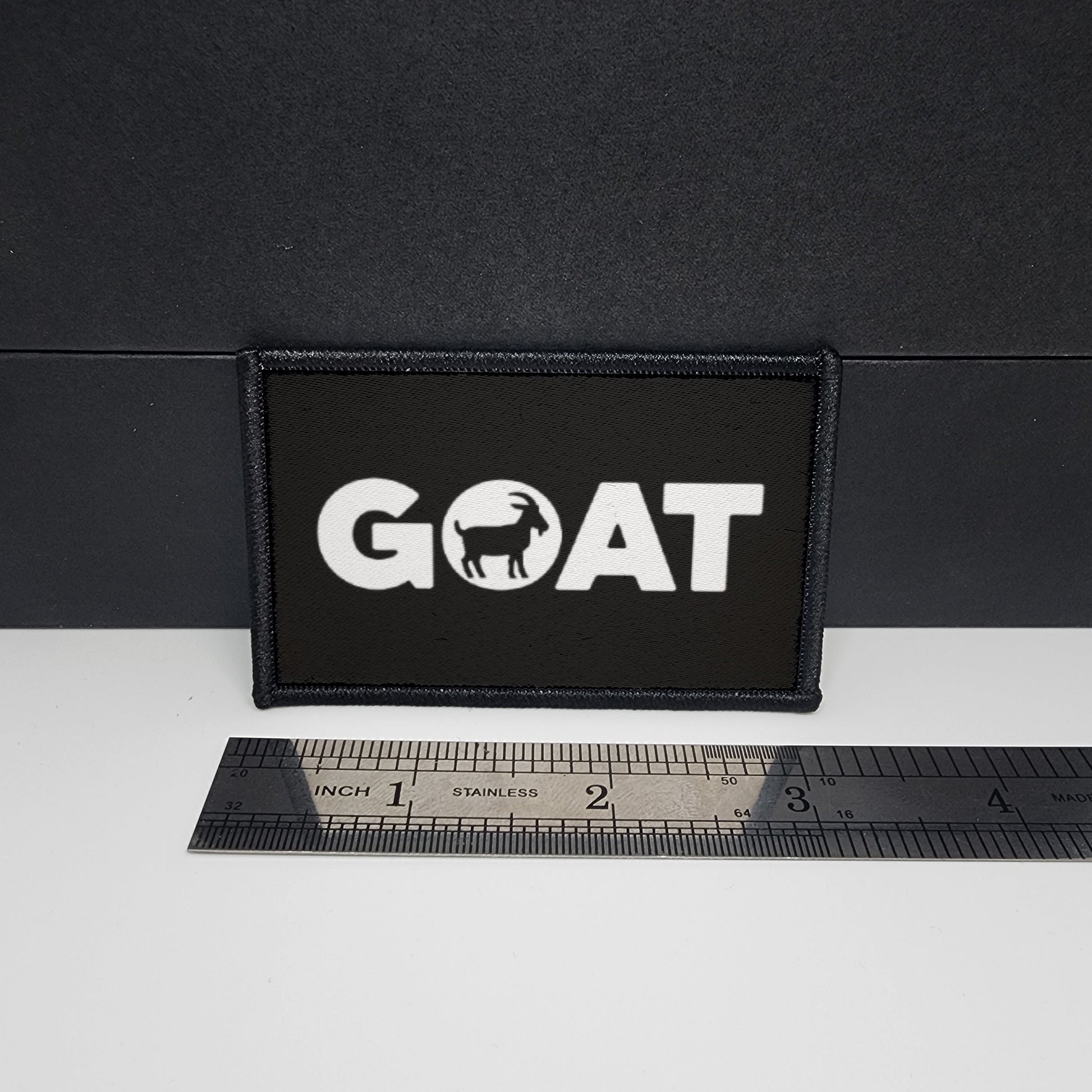 CAPS LOCK ORIGINAL - morale patch - 2x3 inch – hook and loop - iron-on - interchangeable patch - hat - bag - sports - Goat Crossfit patch