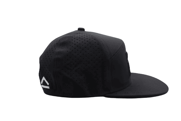 Noir Black - Drip-X Tactical Flat Bill Hat | Water-Repellent Hat