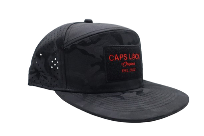 Midnight Camo - Drip-X Tactical Flat Bill Hat | Water-Repellent Hat