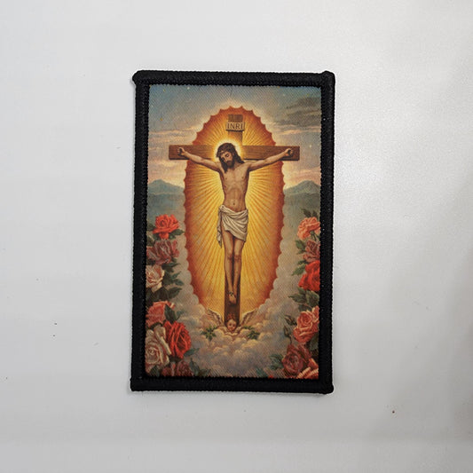 CAPS LOCK ORIGINAL - morale patch - religion - religious patch - Meme - 2x3 inch – hook and loop - iron-on  – interchangeable patch hat - Jesus Patch - Jesucristo Patch