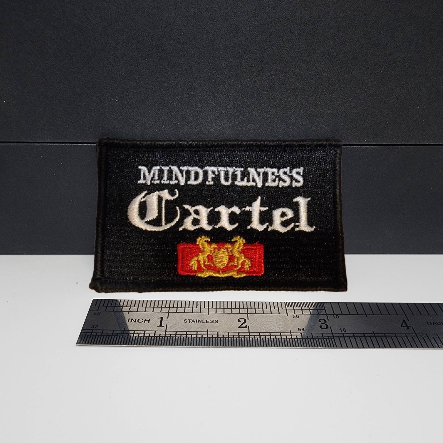 Mindfulness Cartel Morale Custom Tactical Patch Black 3x2 inch