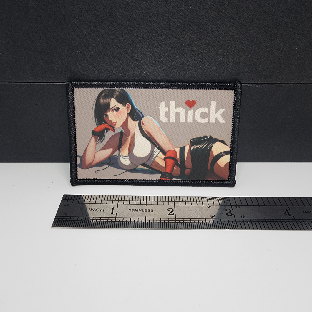 Thick❤ Sexy Anime Girl Morale Patch Custom Tactical (Tifa inspired)