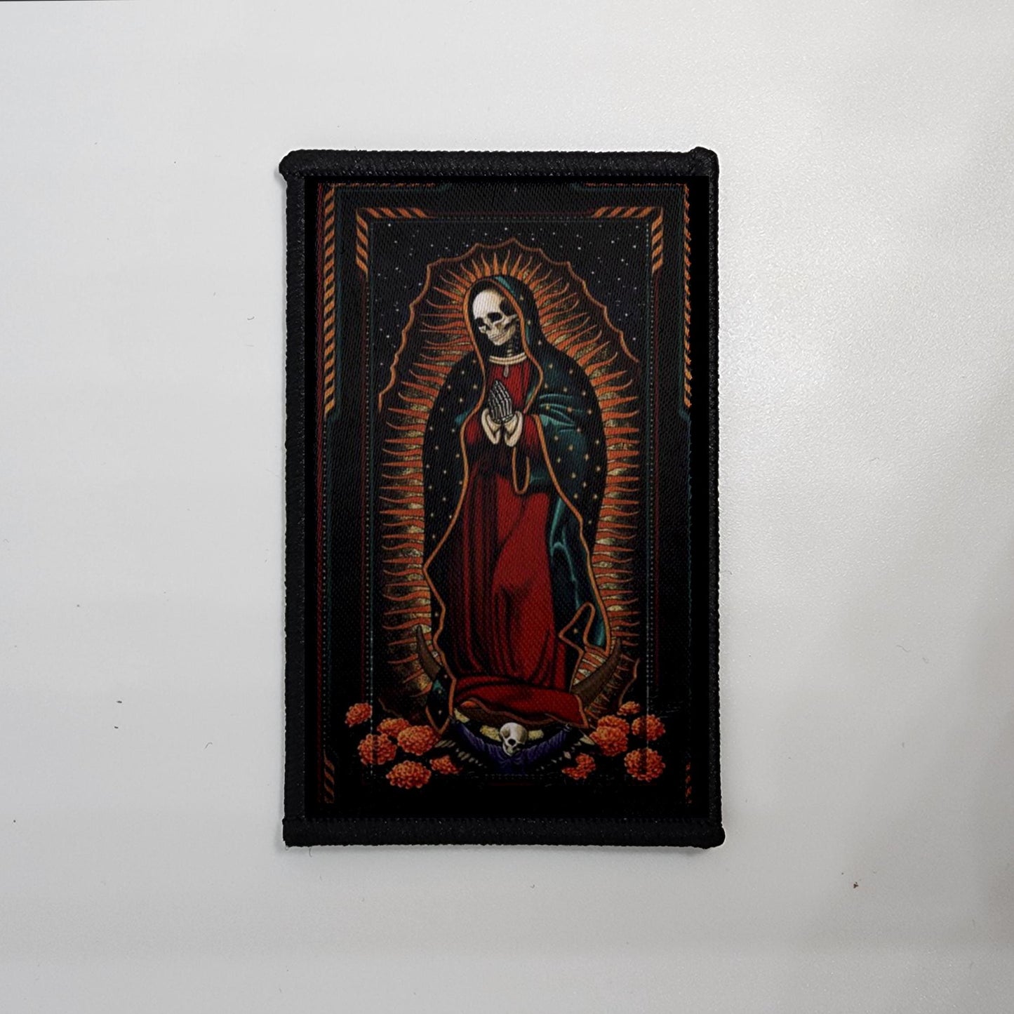 CAPS LOCK ORIGINAL - morale patch - religion - religious patch - Meme - 2x3 inch – hook and loop - iron-on  – interchangeable patch hat - zodiac sign patch - santa muerte patch