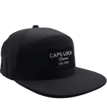 Load image into Gallery viewer, Noir Black - Drip-X Tactical Flat Bill Hat | Water-Repellent Hat
