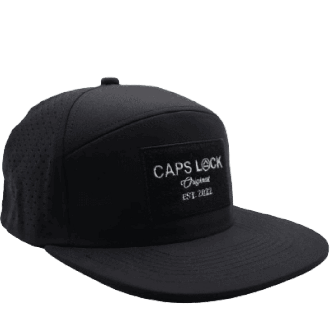 Noir Black - Drip-X Tactical Flat Bill Hat | Water-Repellent Hat