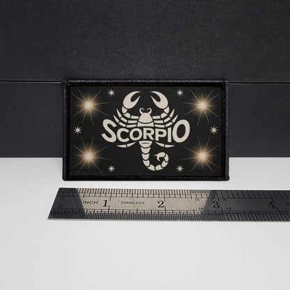 CAPS LOCK ORIGINAL - morale patch - horiscope - Meme - 2x3 inch – hook and loop - iron-on  – interchangeable patch hat - zodiac sign patch - scorpio patch