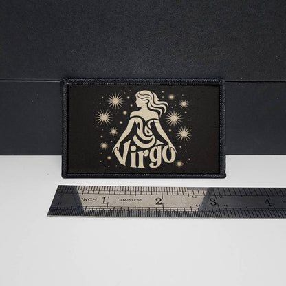 CAPS LOCK ORIGINAL - morale patch - horiscope - Meme - 2x3 inch – hook and loop - iron-on  – interchangeable patch hat - zodiac sign patch - virgo patch