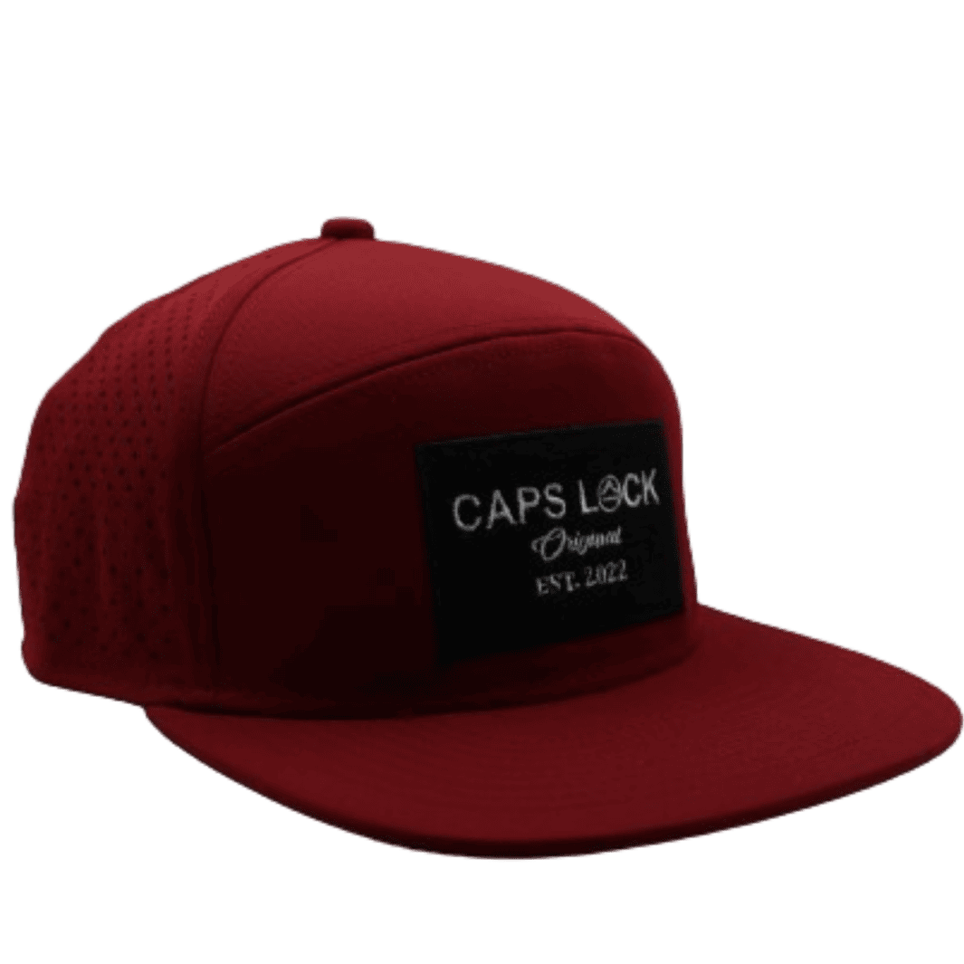 Wine Red - Drip-X Tactical Flat Bill Hat | Water-Repellent Hat