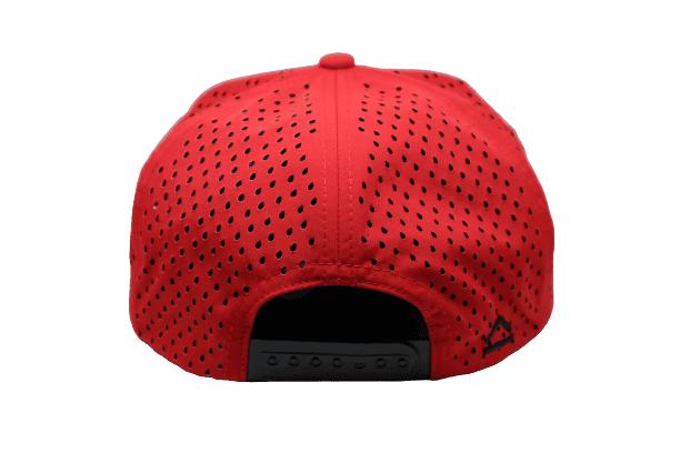 Crimson Classic - Drip-X Flat Bill Hat | Water-Repellent | Red Cap