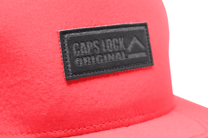 Crimson Classic - Drip-X Flat Bill Hat | Water-Repellent | Red Cap