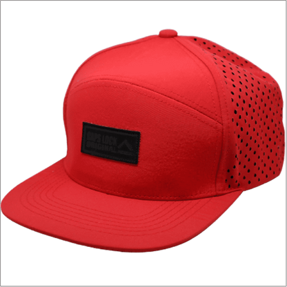 Crimson Classic - Drip-X Flat Bill Hat | Water-Repellent | Red Cap